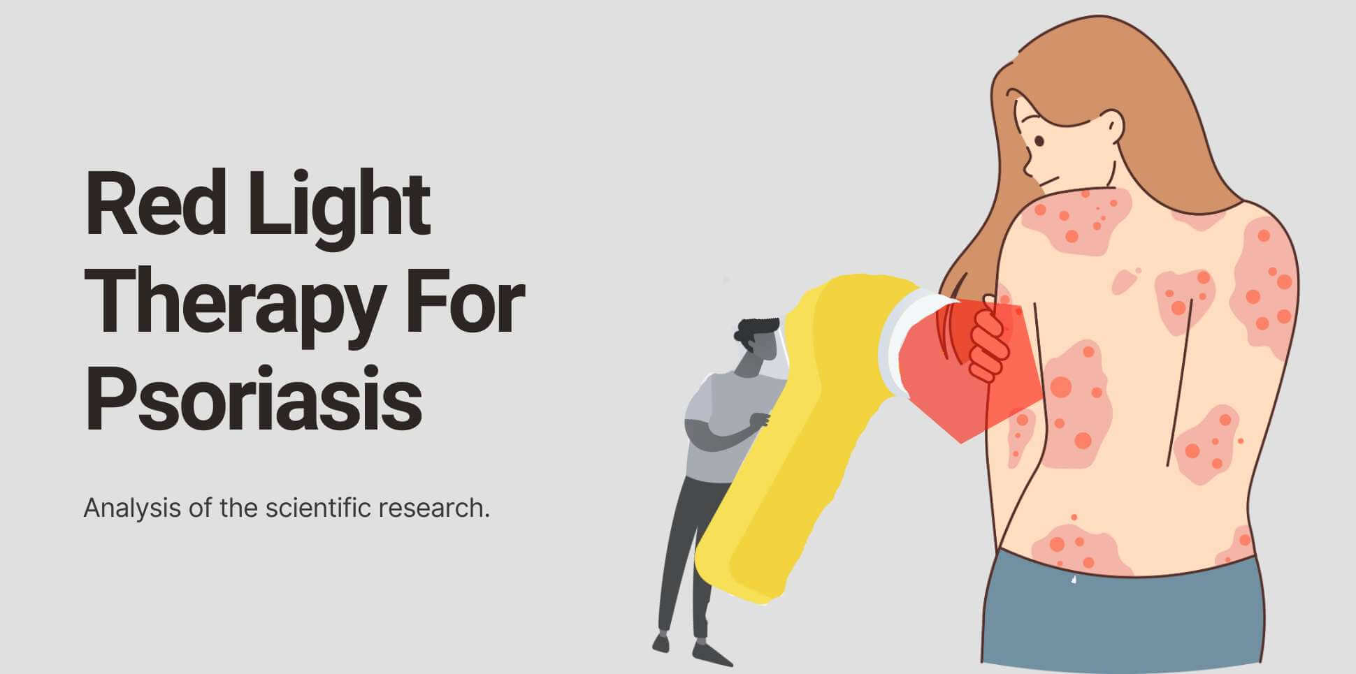 Explore the scientific research of red light therapy for psoriasis