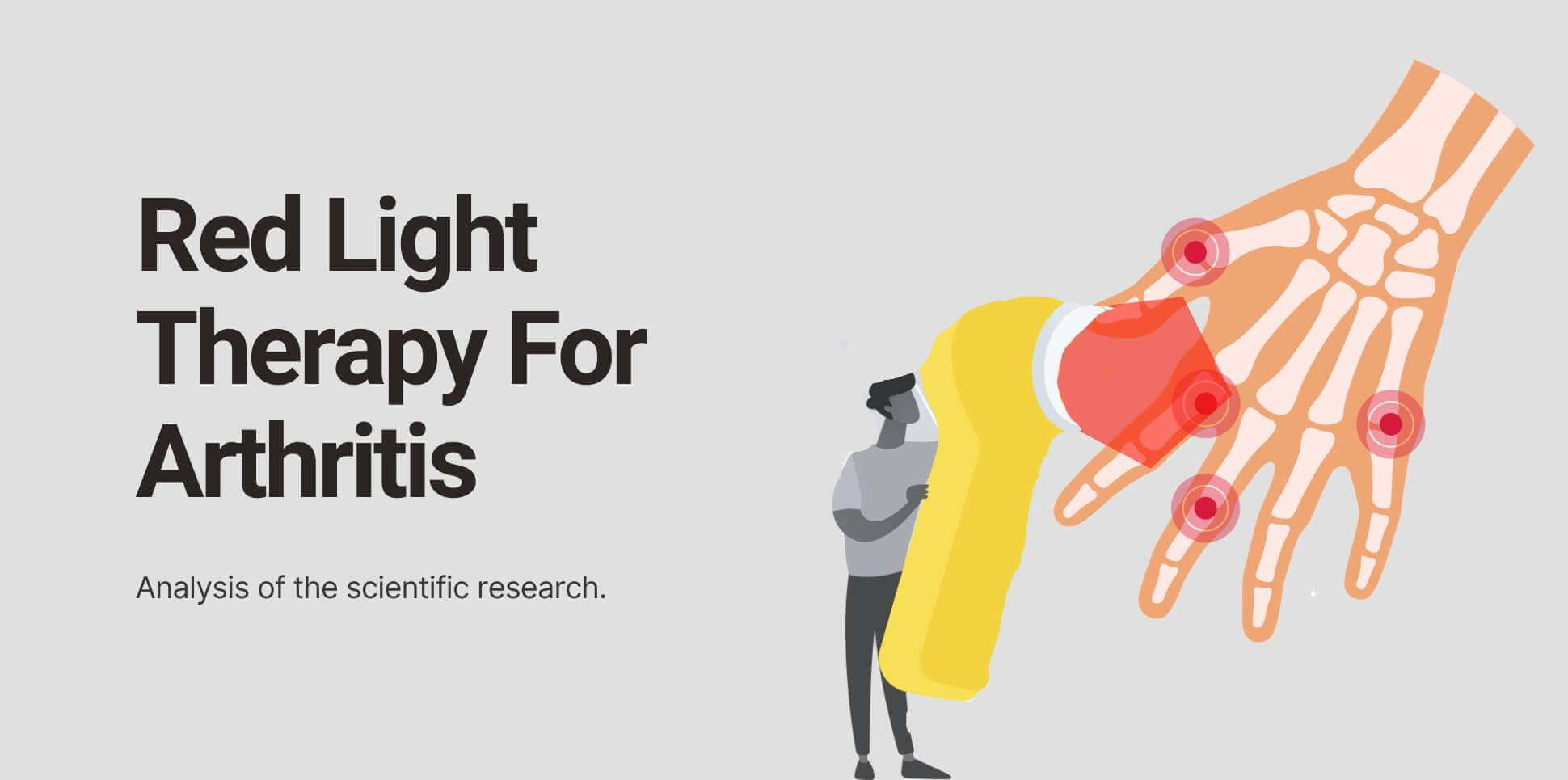 Explore the scientific research of red light therapy for arthritis