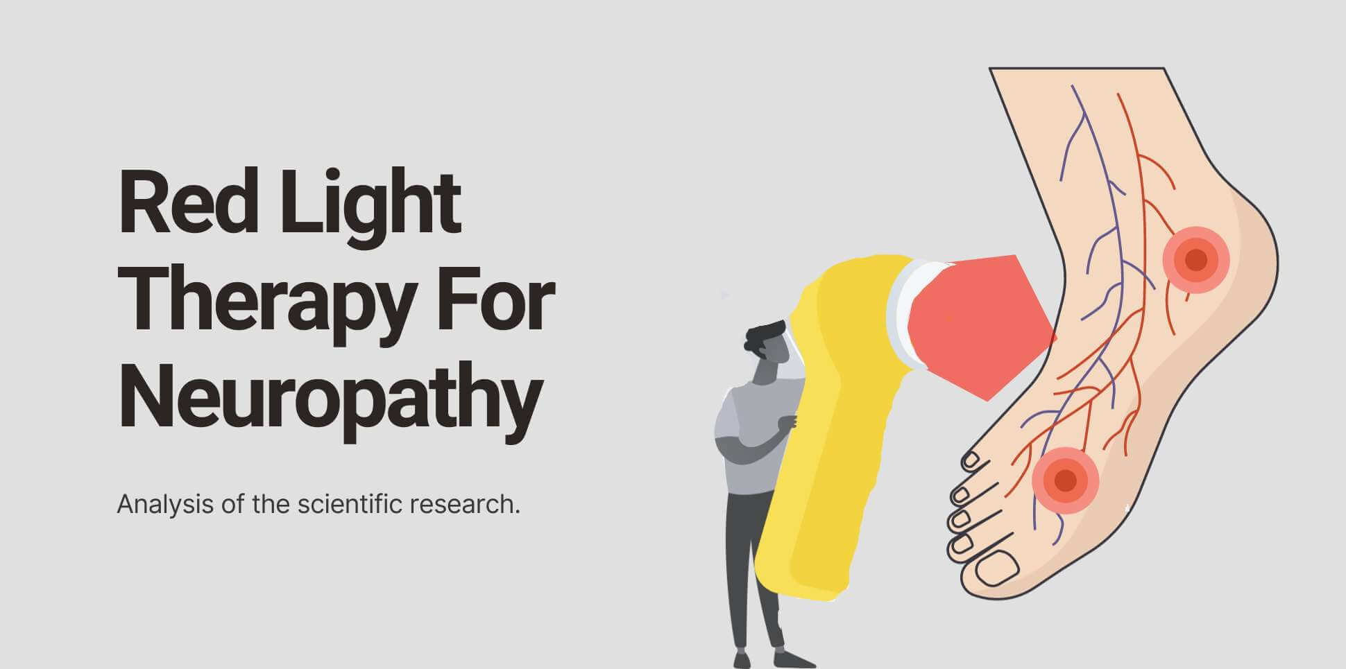 Explore the scientific research of red light therapy for neuropathy.